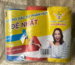 BAO RÁC TIỂU MÀU XANH-ĐỎ-VÀNG 45x55cm