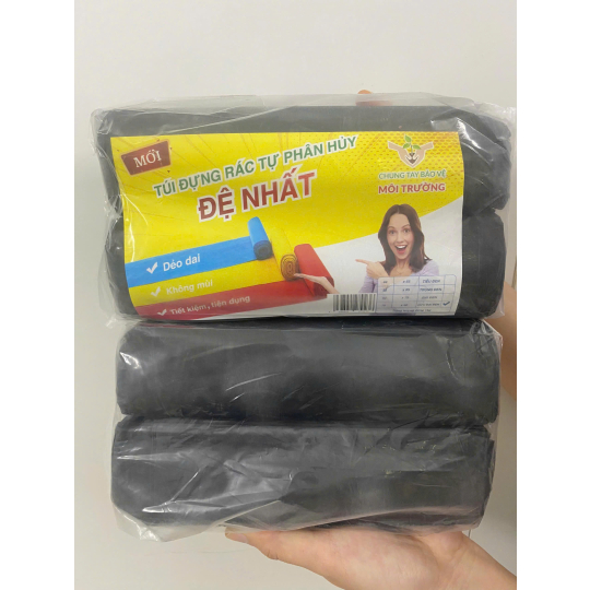 BAO RÁC CỰC ĐẠI MÀU ĐEN 78x92cm