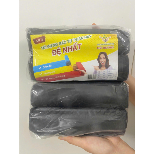 BAO RÁC CỰC ĐẠI MÀU ĐEN 78x92cm
