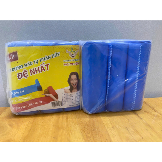 BAO RÁC TRUNG MÀU XANH-ĐỎ-VÀNG 55x65cm
