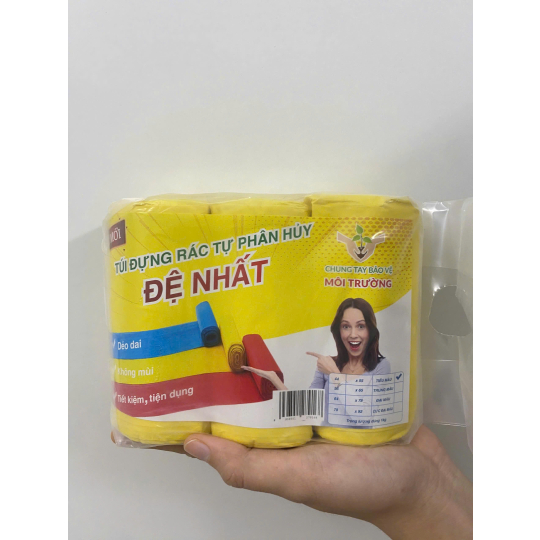 BAO RÁC TIỂU MÀU XANH-ĐỎ-VÀNG 45x55cm